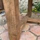 Old farmhouse table made of solid wood