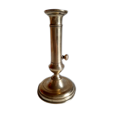 Golden brass candle holder