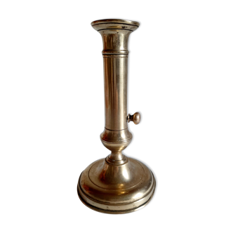 Golden brass candle holder