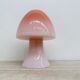 Peil & Putzer pink glass mushroom table lamp, 1970s