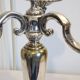 Silver metal candelabra