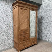 Large renovated country antique wardrobe