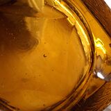 Cendrier , vide poche en verre souffle vintage 70's