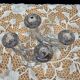 Pair of art deco crystal chandeliers