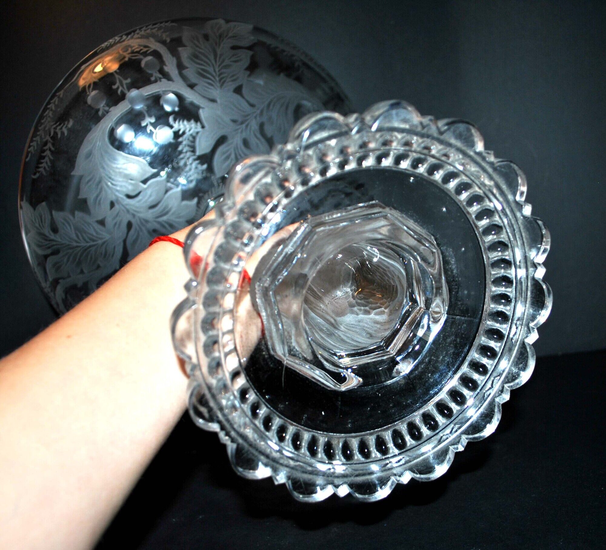 Standing cup dauphin crystal of baccarat 1897
