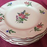Set of dessert plates from the Lunéville manufacture