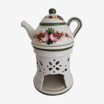 Tisaniere et chauffe plat porcelaine