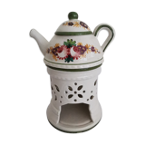 Tisaniere and porcelain flat heater