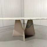 Artificial marble coffee table side table 1980’s