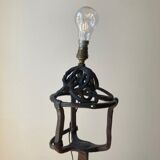 Lampadaire fer forgé art populaire