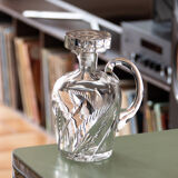 1950s decanter in chiseled crystal