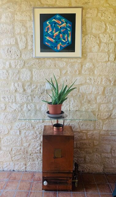 Impression vintage de Victor Vasarely Op Art vers les années 70