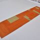 Couverture kilim vintage orange et verte, référence 3857