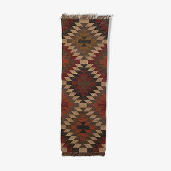 2 x 6 jute handwoven kilim runner Dhurrie rug, Indian