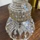 Retro pendant light, moulded glass suspension