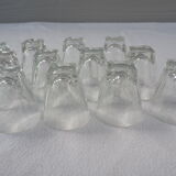 12 verres à digestif gravés – des années 1960-1970