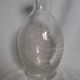 Carafe bottle with a stopper, engraved patterns, Baccarat, Golfe Juan