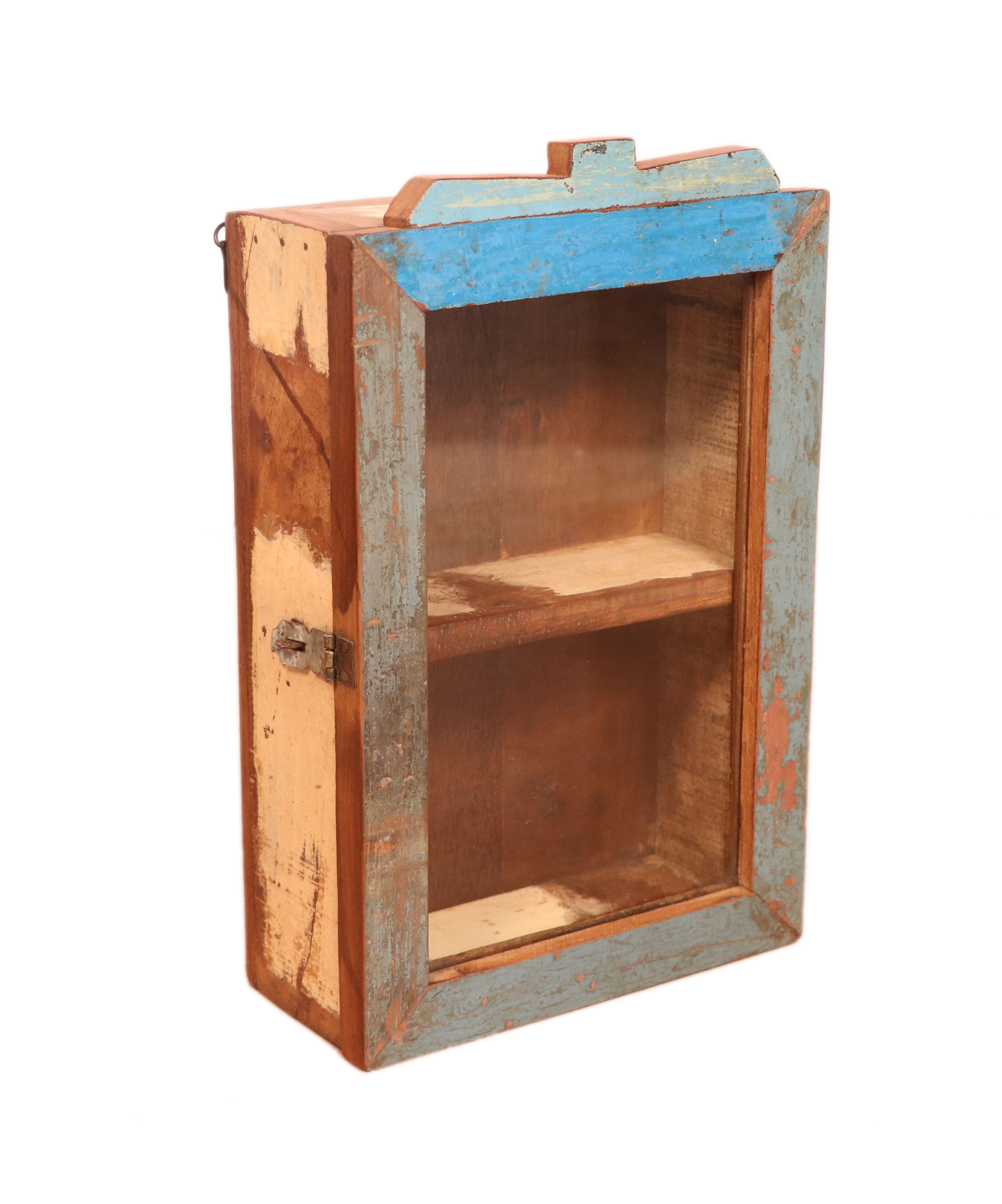Original polychrome patina burmese teak wall display