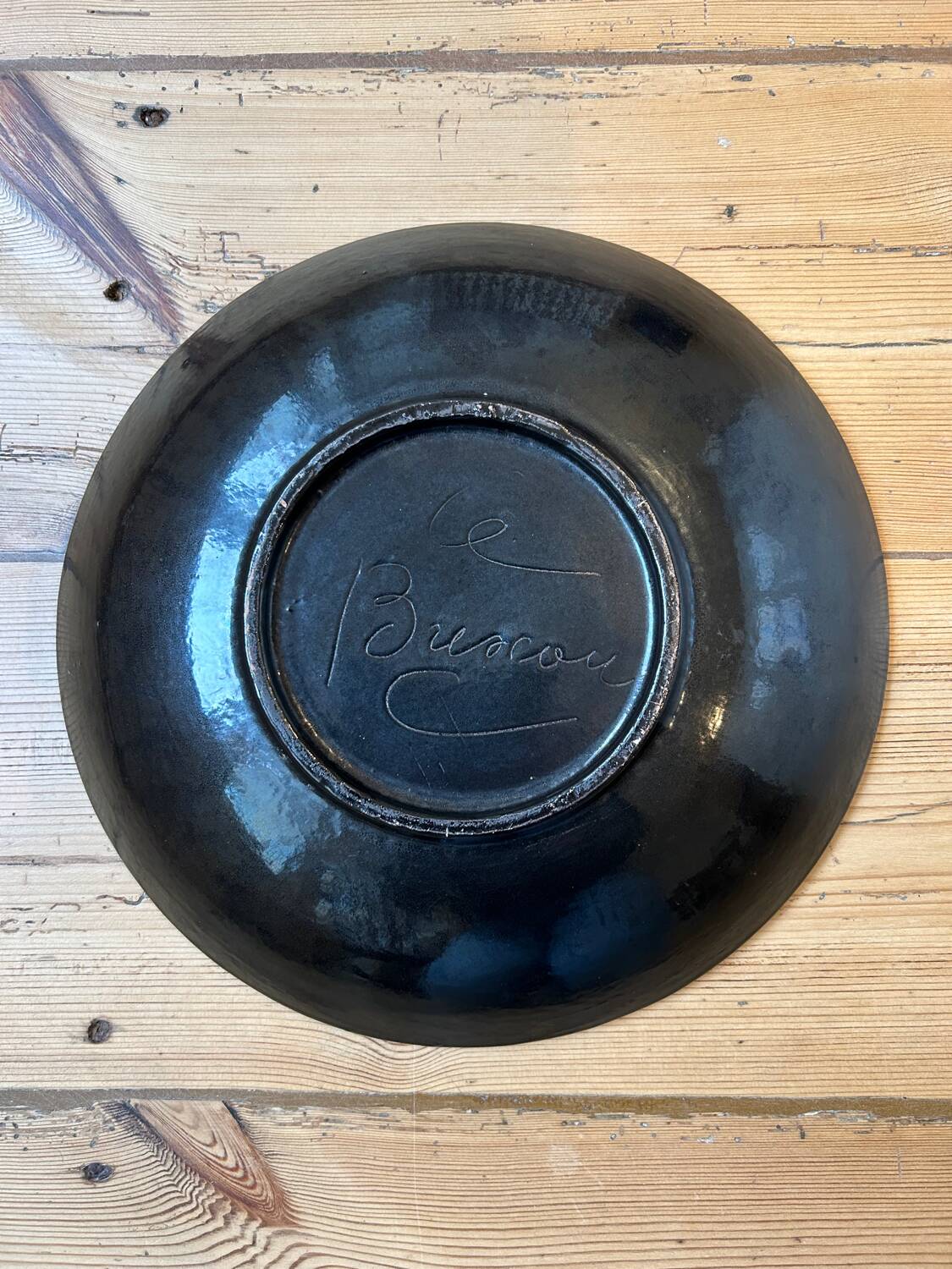 Presentation platter signed "Le Brescou"