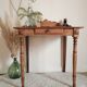 Old wooden toilet table
