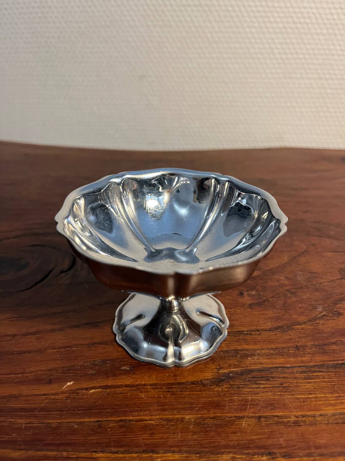 Stainless steel ice cream sorbet cup with spoon