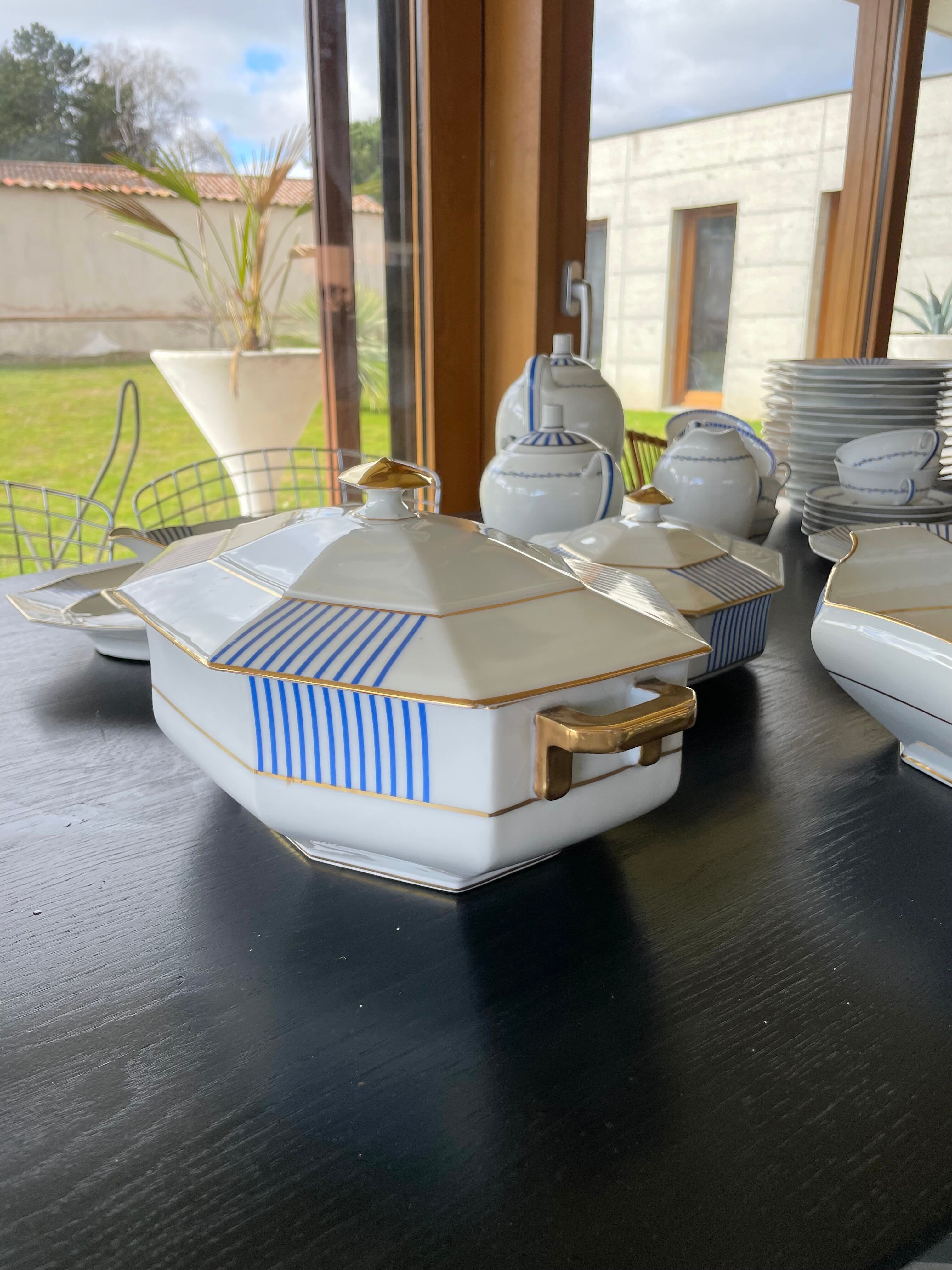 Set XXL crockery Limoges A.Lanternier