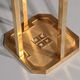 Peter Ghyczy T18 side tables, 1970s design polished brass (40x40x52)