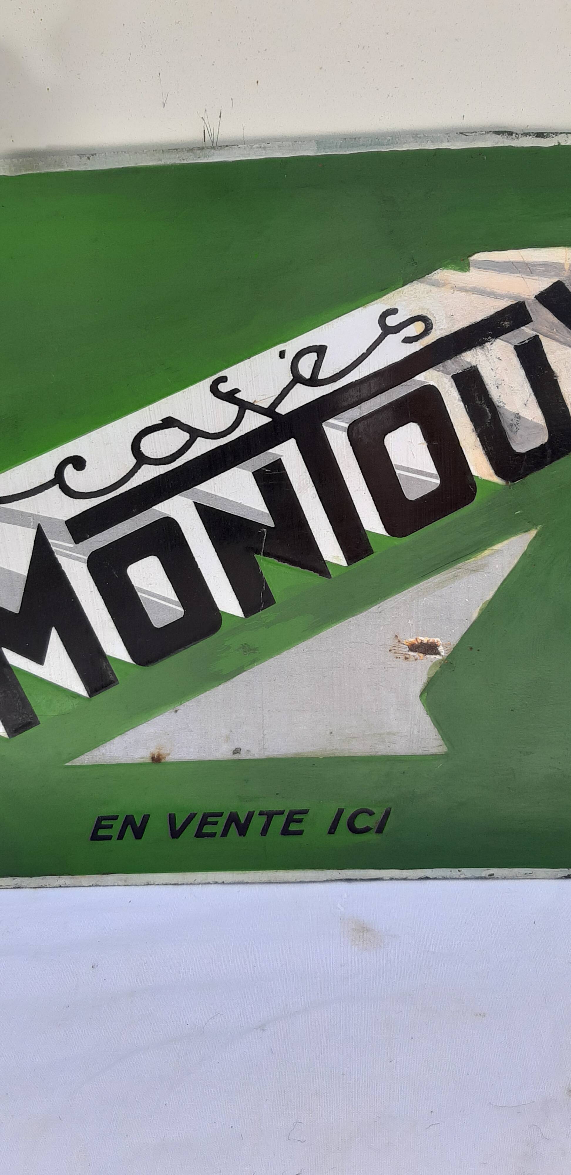 Café Montoux enameled plate