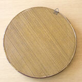 Round wooden mirror