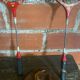 Diamond Badminton Racket Pair Wood + Metal + Leather Case TANNS Vintage