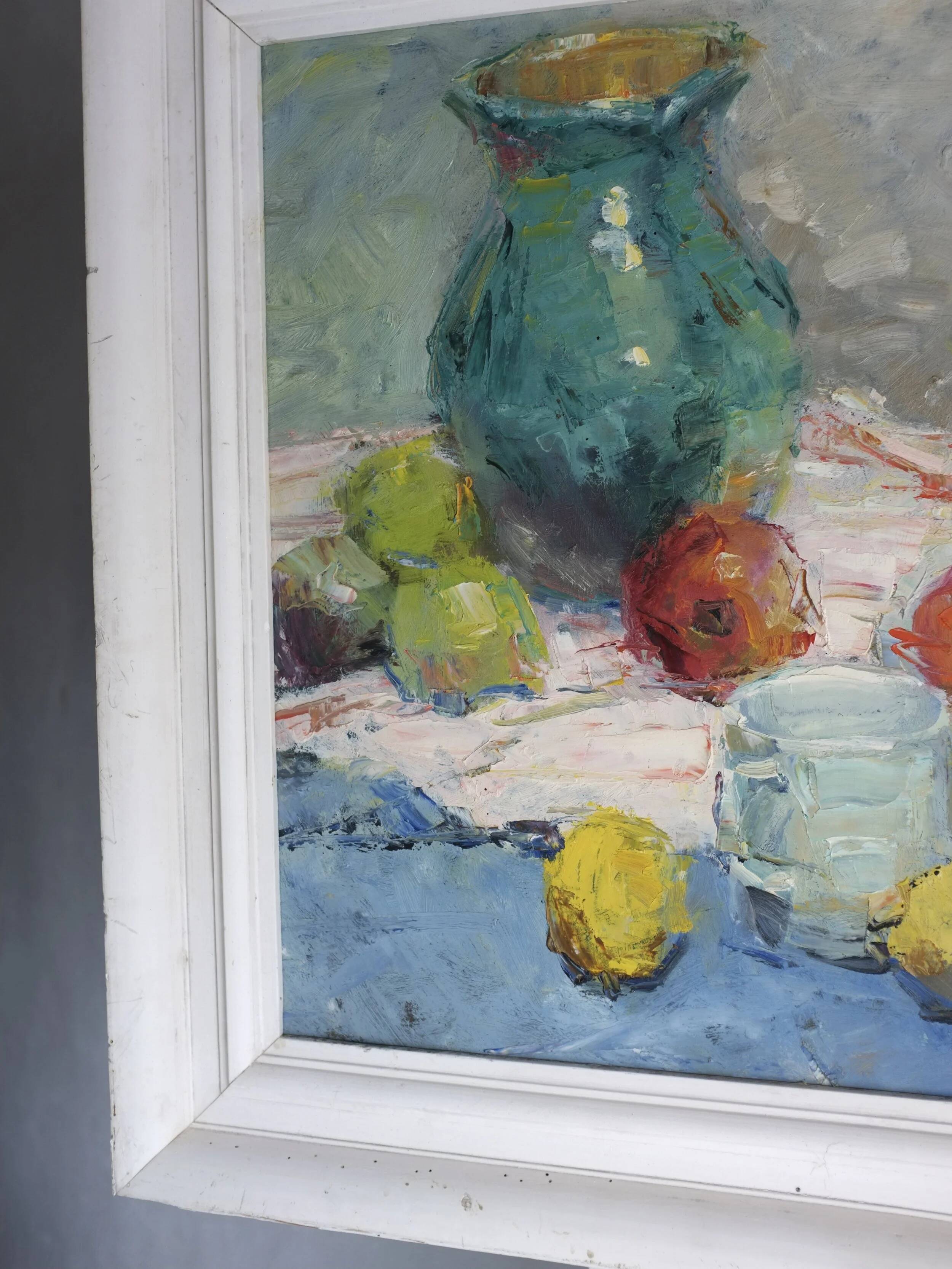 Vintage still life oil painting | Leonid Moshenkov | 1980s