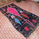 Carpet ancient azilal vintage Moroccan Berber 290 x 125 cm