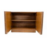 Carved Oak Italian Sideboard with Travertine Top