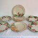 2 vintage pomegranate slip plates signed Francesco Guarino