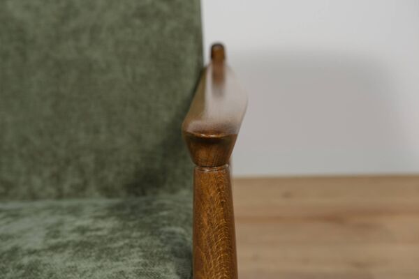 Fauteuil GFM-64 du milieu du siècle par Edmund Homa pour l'usine de meubles Gościcińskie, Pologne