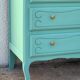 Commode vintage vert menthe 1950