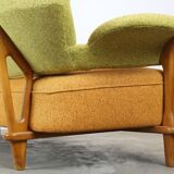 F109 lounge furniture with armchair and matching sofa by Theo Ruth for Artifort, 1950