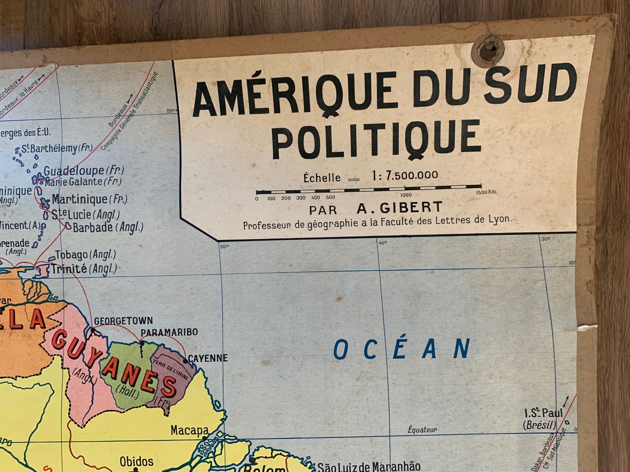 School map n°16 and 16 bis - Political South America