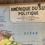 School map n°16 and 16 bis - Political South America
