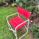 Chaise pliante rouge vintage