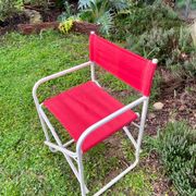 Vintage red folding chair