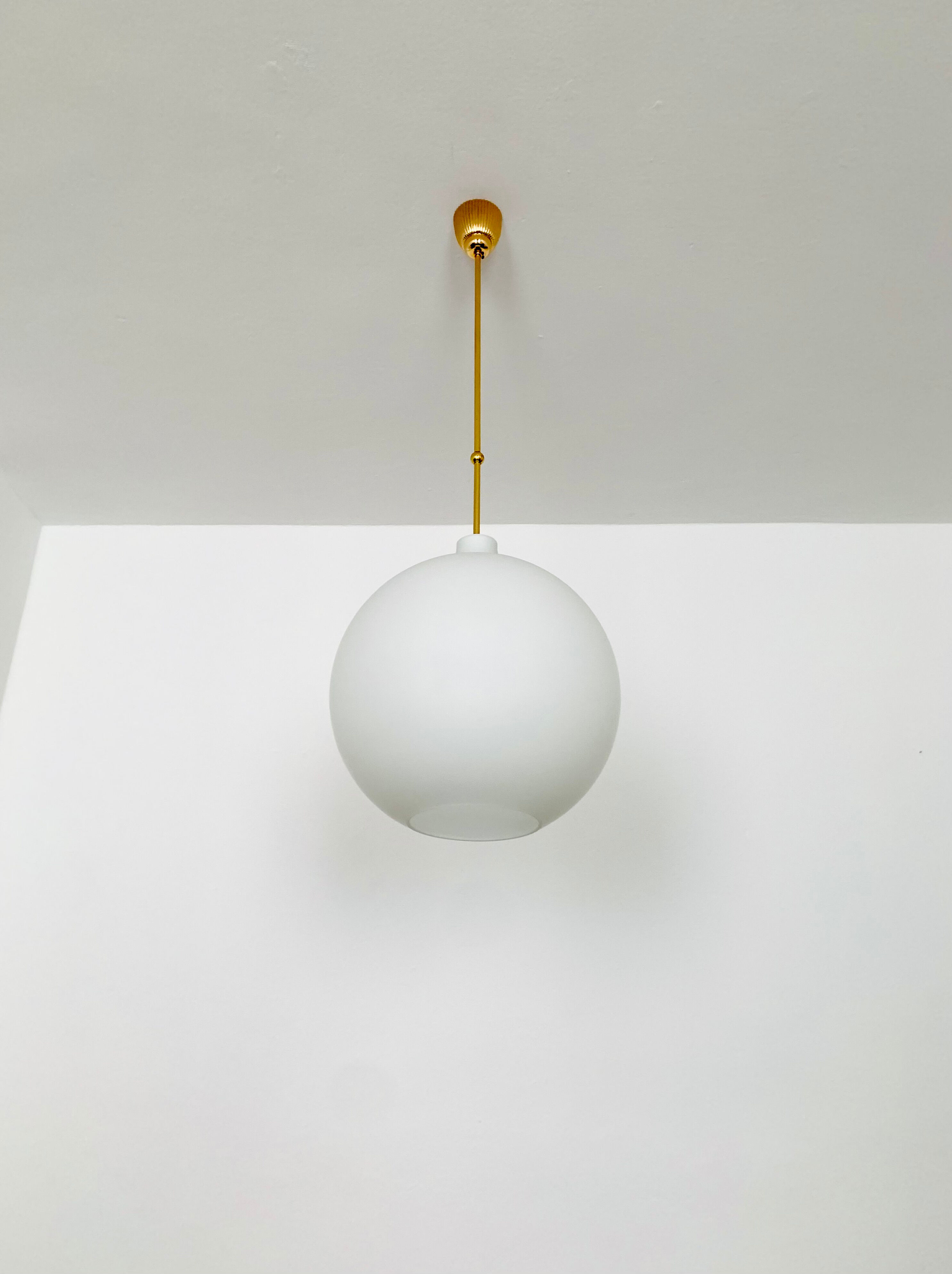 Large opaline lamp by Aloys Gangkofner for Peill and Putzler