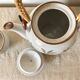 Vintage flowered stoneware tea service