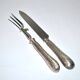 Rococo service cutlery in SILVER Minerve Armand Frenais 1900 Serving knife and fork