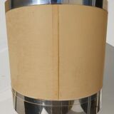 Wood and chrome metal design lamp 70s