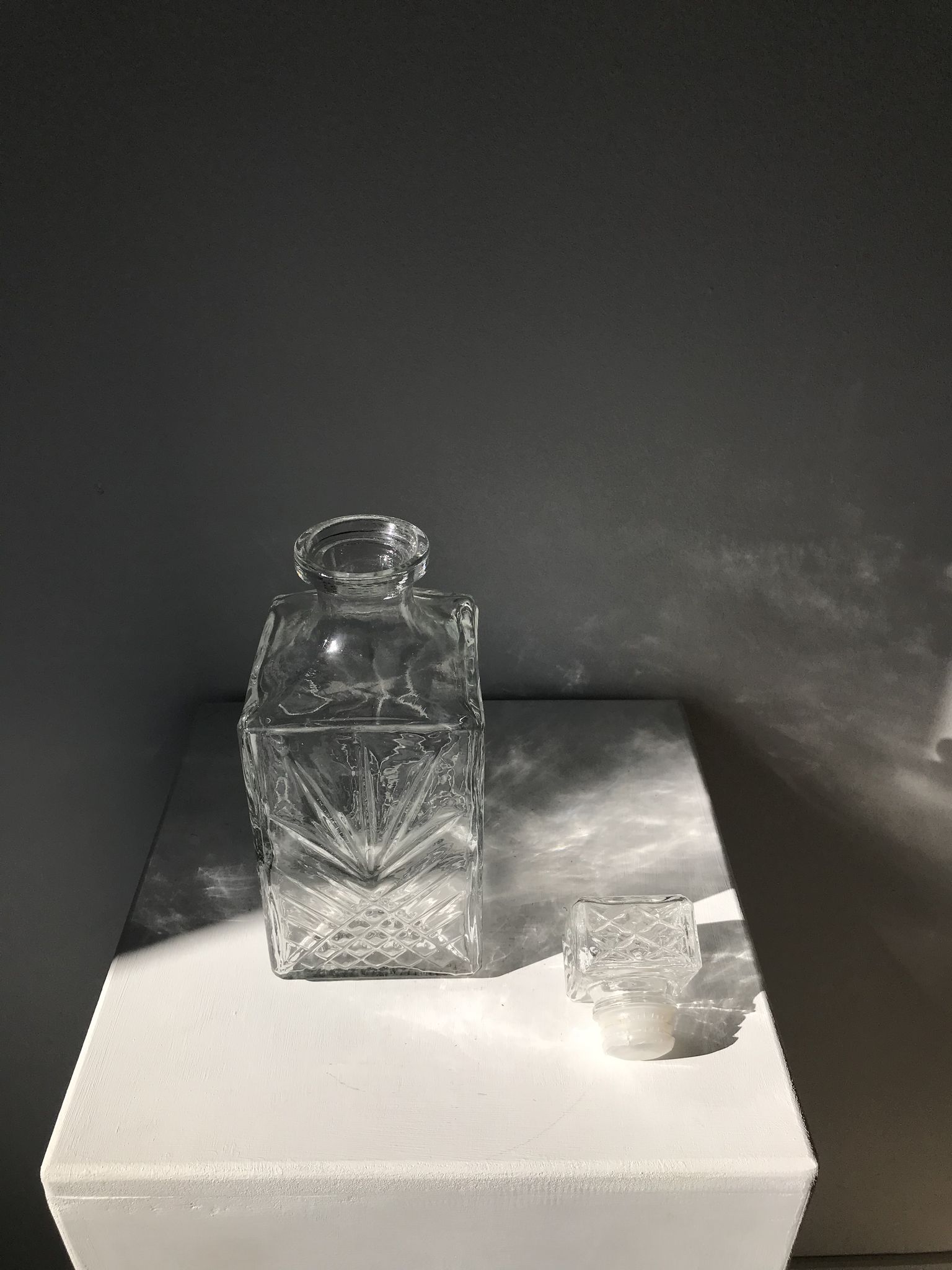 Carafe à whisky en verre