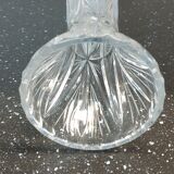Hand-cut crystal vase