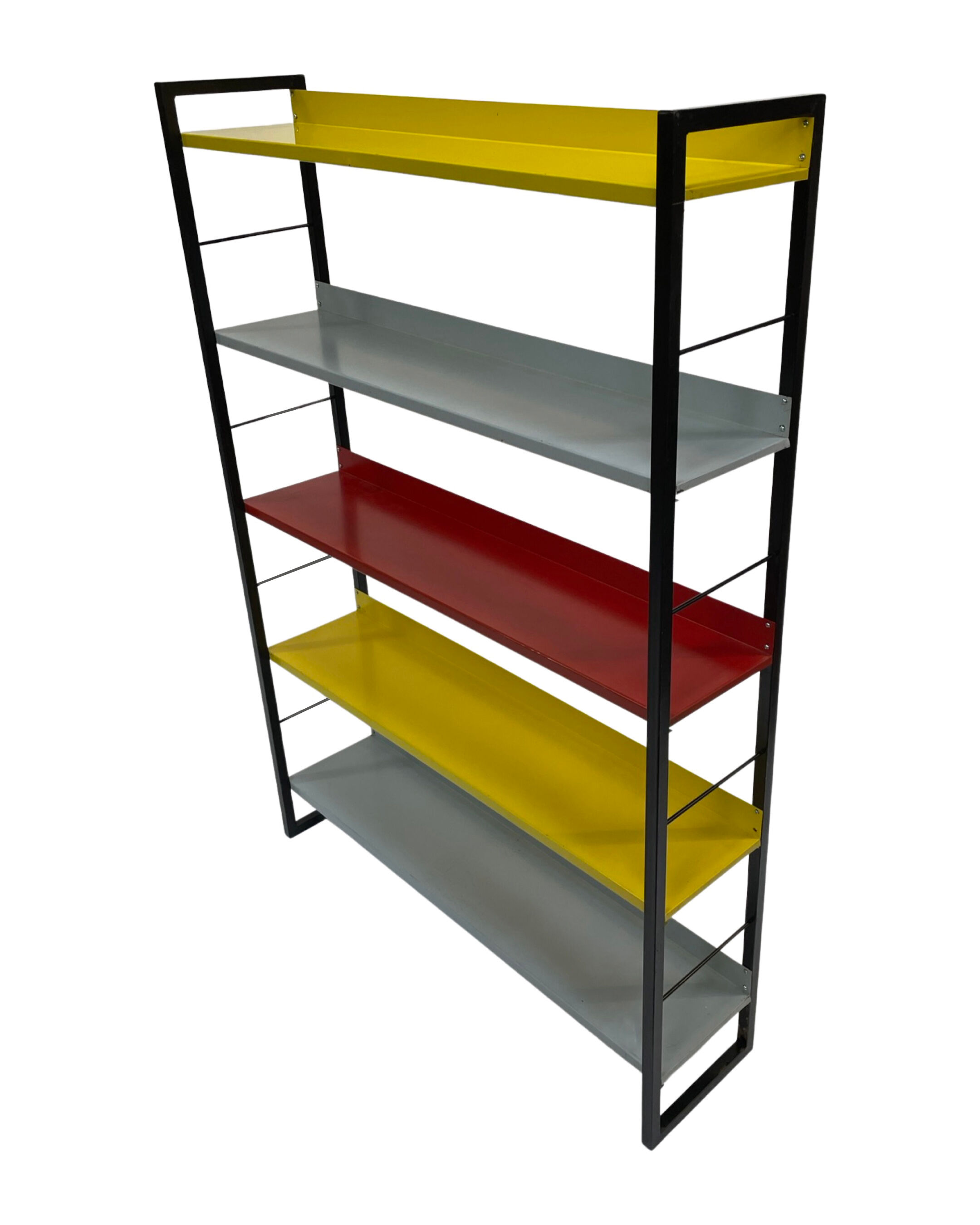 Small Tomado shelving unit in metal and several colours - 1960s Dutch Design