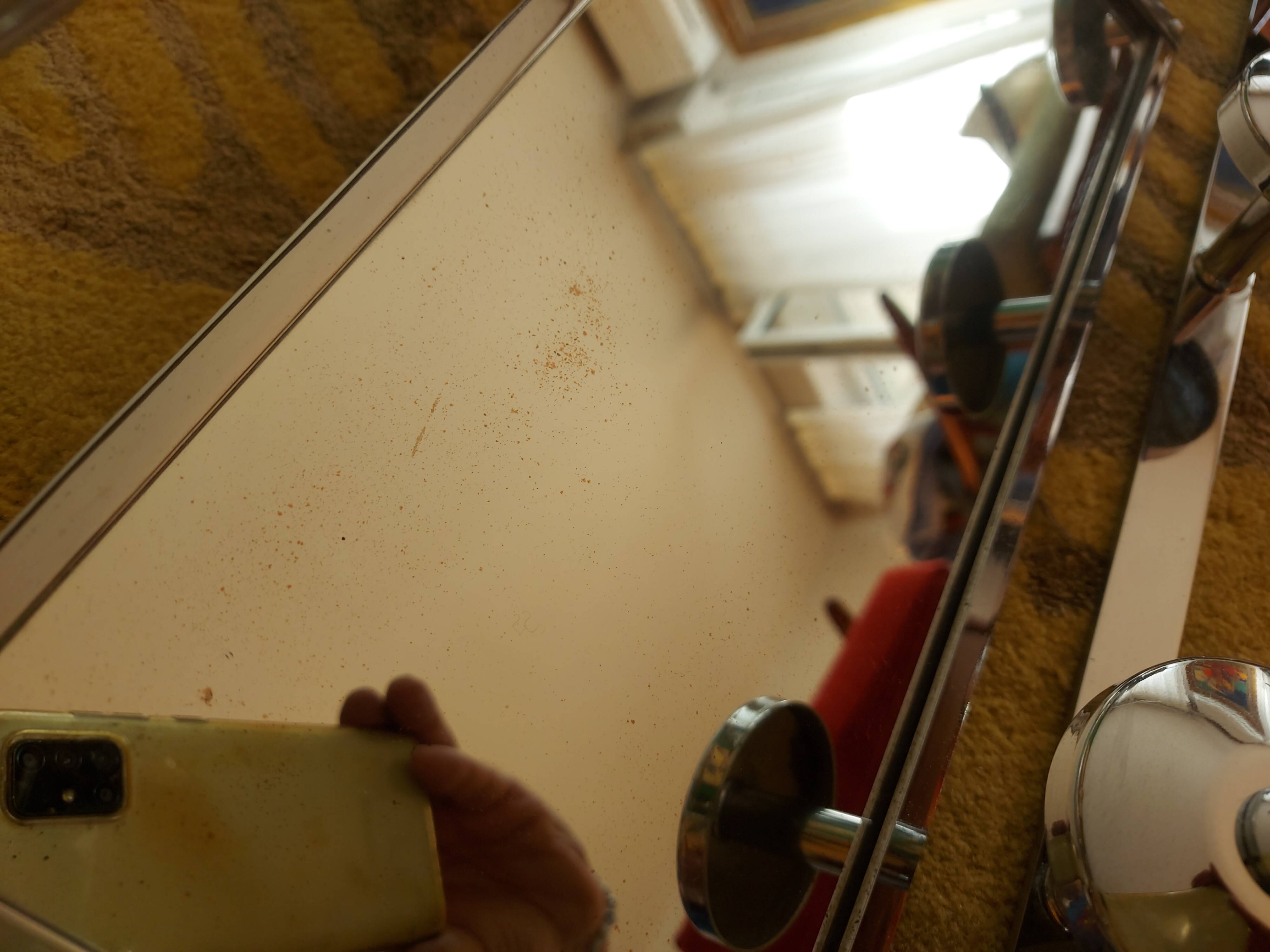 Wall-mounted mat rack, 40's hat rack