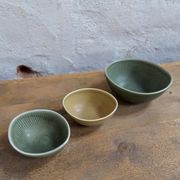 Mid-century Scandinavian set of 8 vases and bowls Rörstrand Ritzi Gunnar Nylund